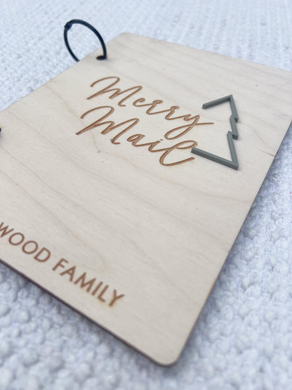 Christmas Card Holder / Merry Mail / Christmas Gift - legacy product image 2