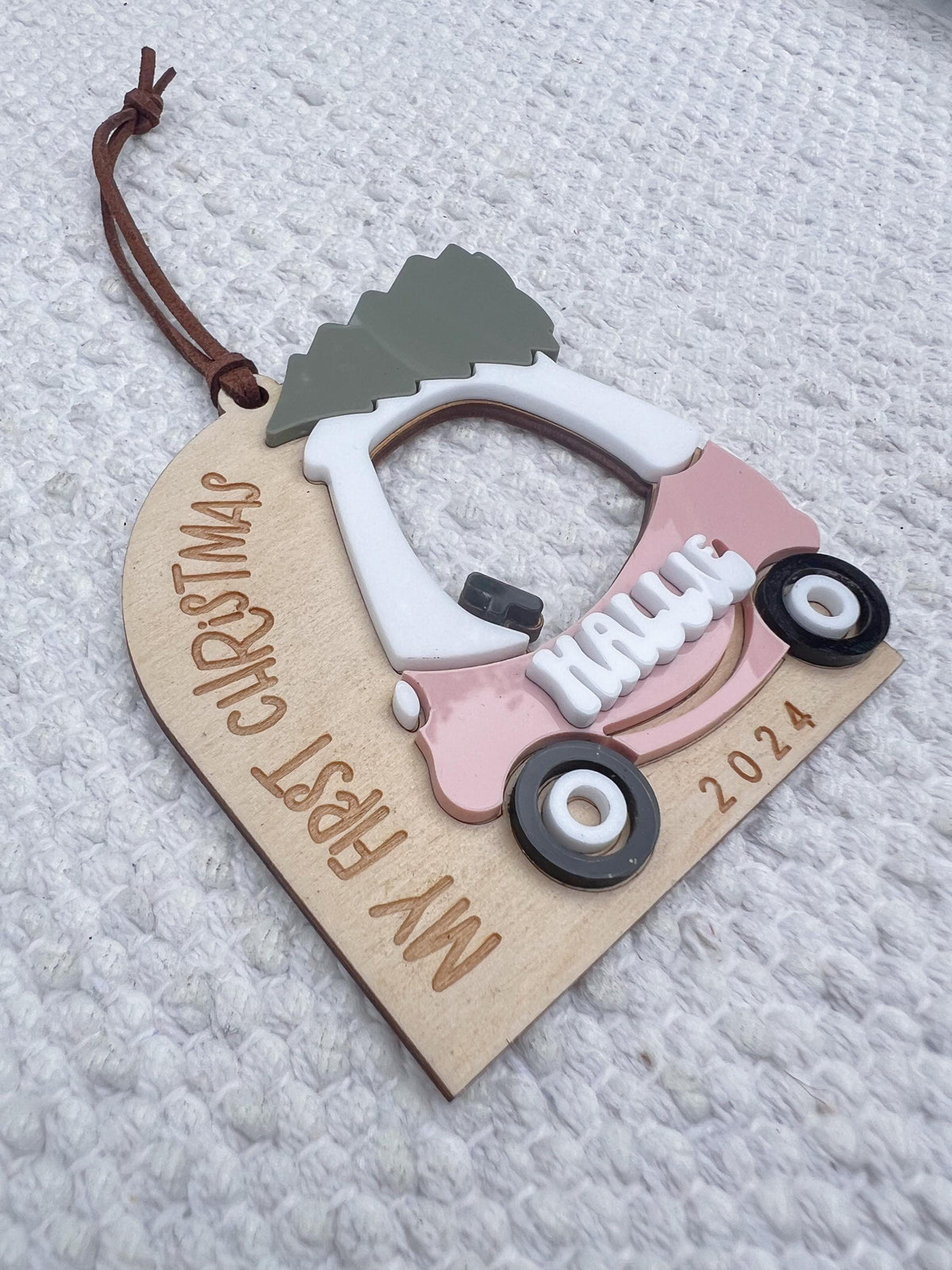 Personalized Cozy Coupe Ornament, Baby's First Christmas Ornament - legacy product image 4