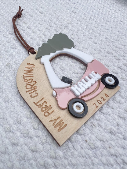 Personalized Cozy Coupe Ornament, Baby's First Christmas Ornament - legacy product image 4