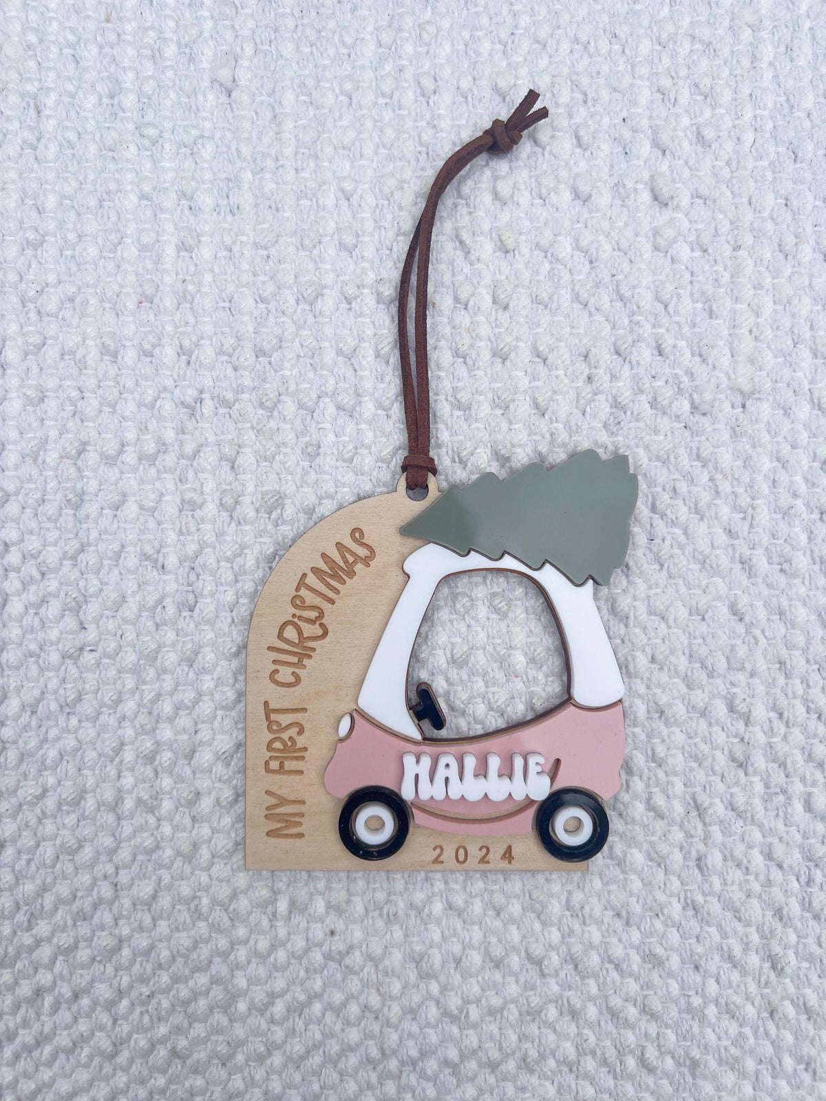 Personalized Cozy Coupe Ornament, Baby's First Christmas Ornament - legacy product image 7
