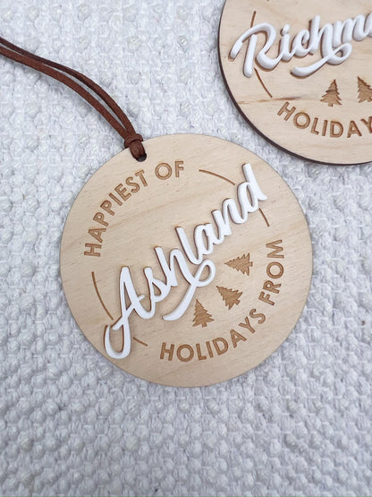 Richmond Virginia Ornament, Laser Engraved Holiday Keepsake - legacy product image 2