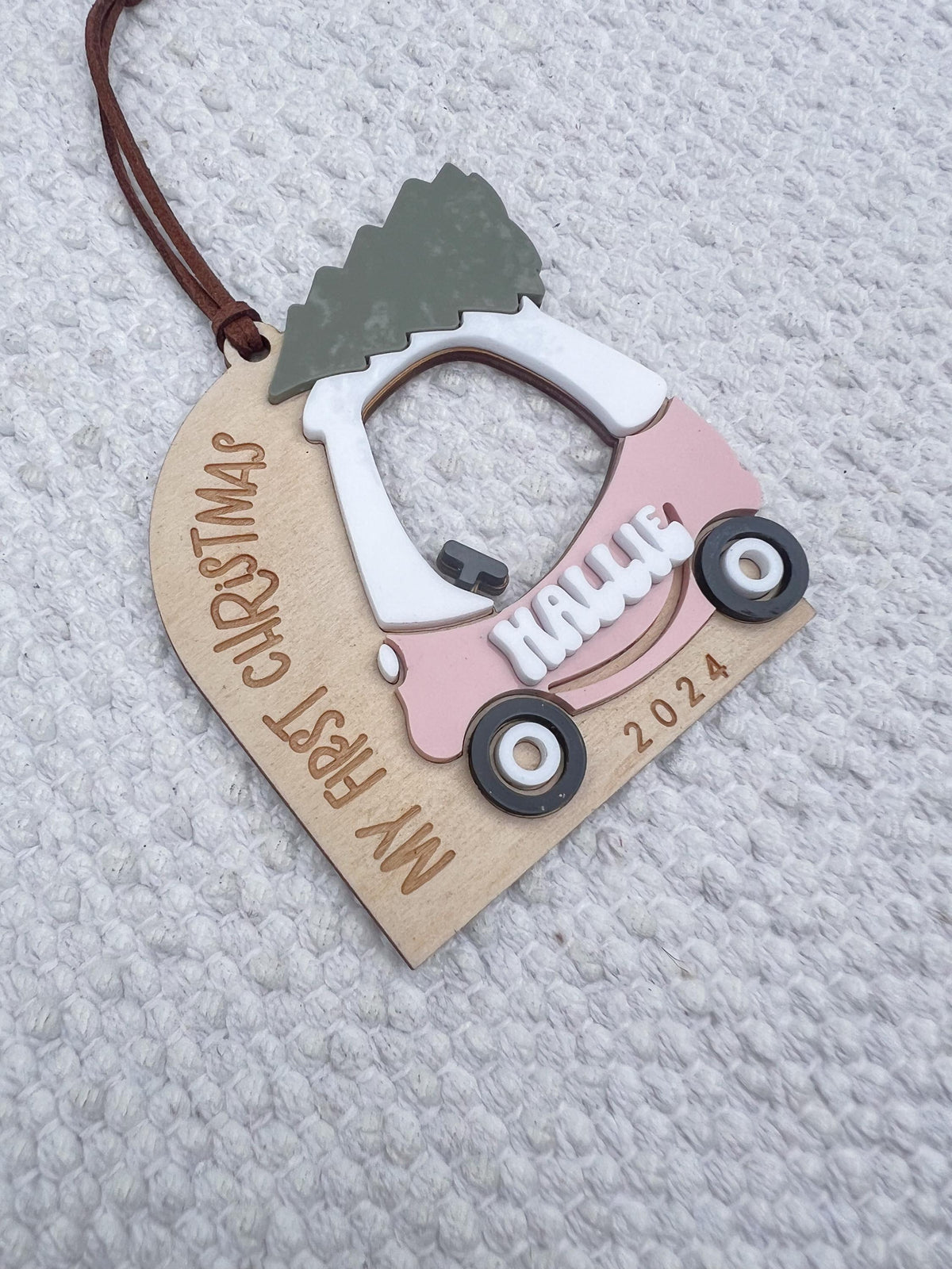 Personalized Cozy Coupe Ornament, Baby's First Christmas Ornament - legacy product image 6