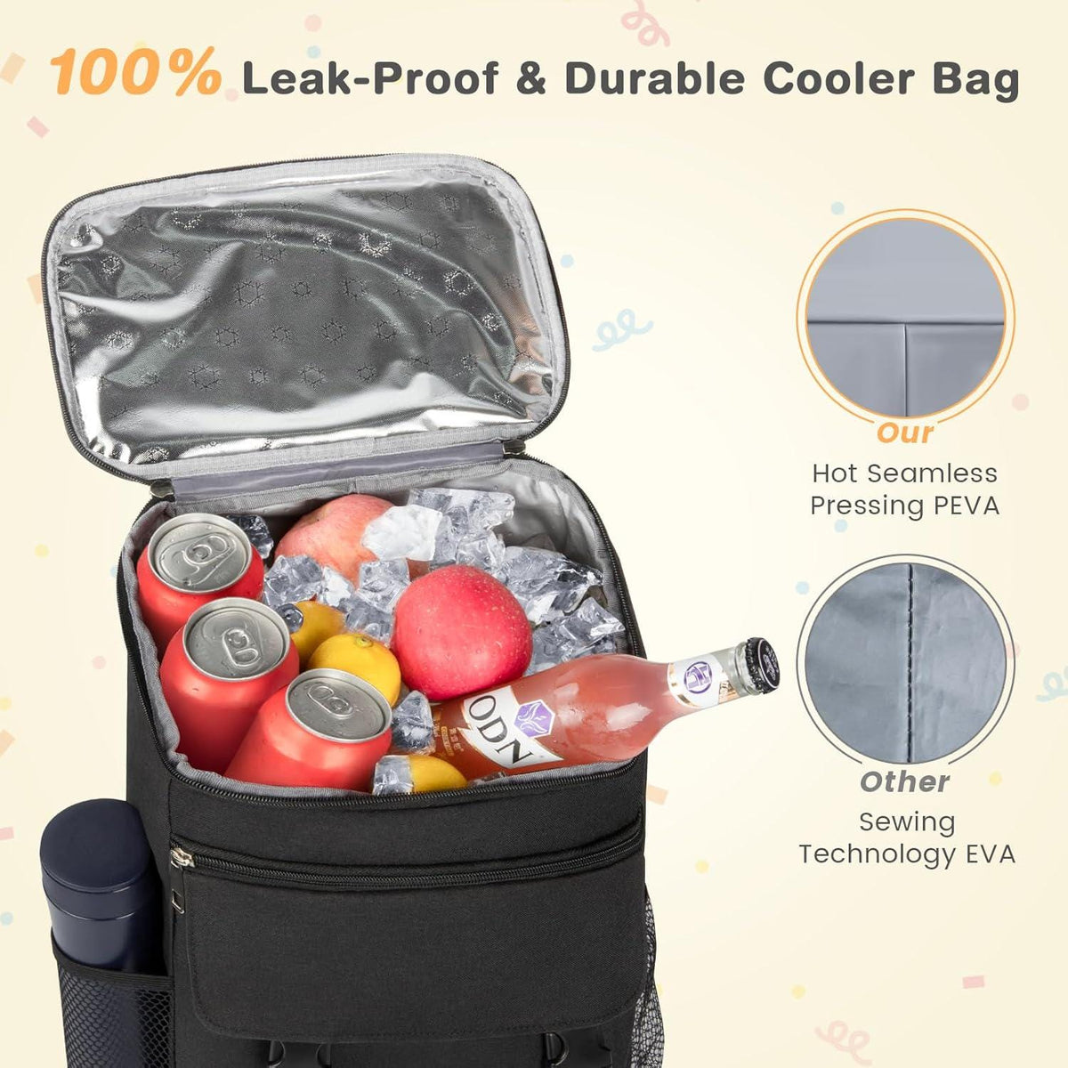Personalized Backpack Cooler for Dad – Custom Handwriting Patch, Father's Day Gift - legacy product image 9