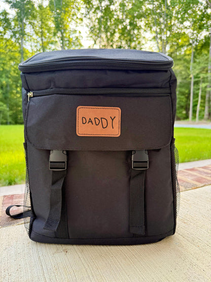 Personalized Backpack Cooler for Dad – Custom Handwriting Patch, Father's Day Gift - legacy product image 2
