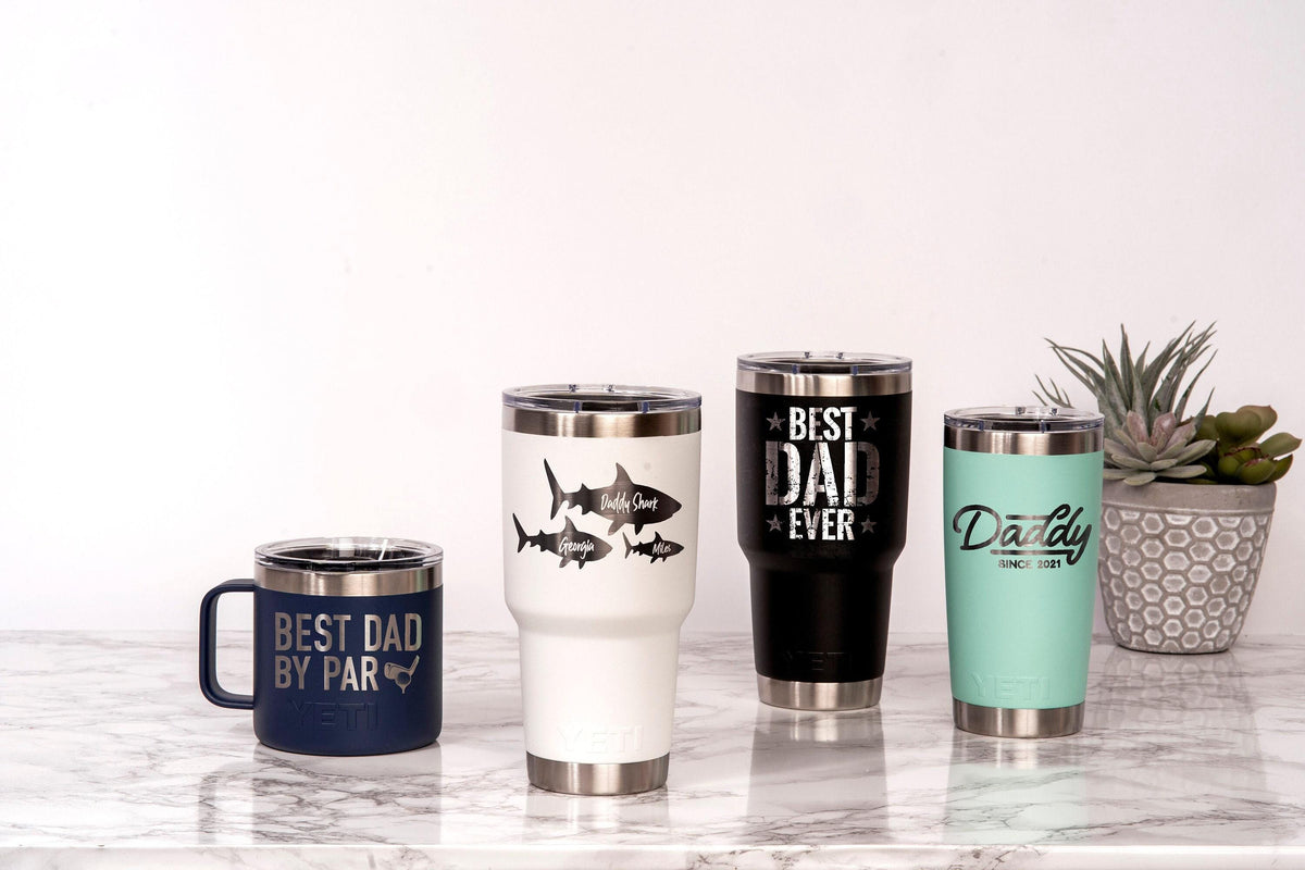 Recovered original Personalized Dad YETI Tumbler product photography