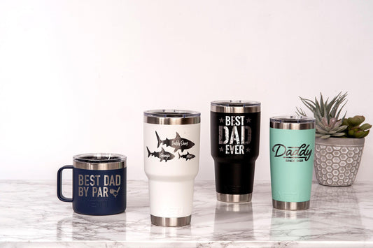 Recovered original Personalized Dad YETI Tumbler product photography