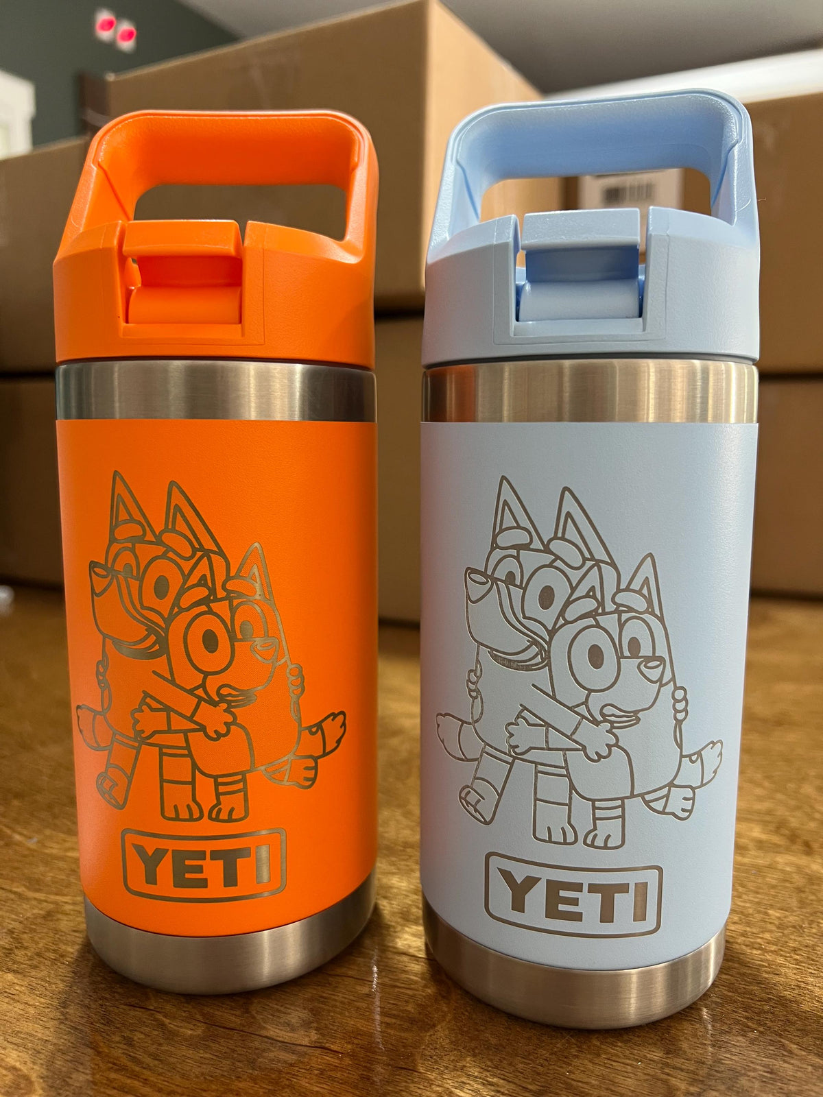 Personalized Bluey YETI Jr Water Bottle, Engraved Kids Gift - legacy product image 2
