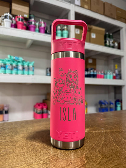 Personalized Gabby's Dollhouse YETI Jr. Water Bottle • Engraved Kids Tumbler - legacy product image 4