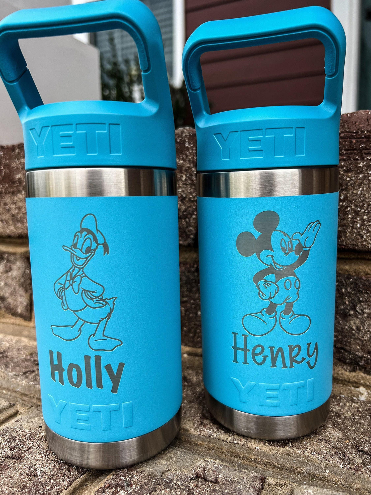 Personalized Mickey and Minnie YETI Water Bottle / Custom Disney Christmas Gift for Kids / Family Magic Kingdom Vacation Cup - legacy product image 10